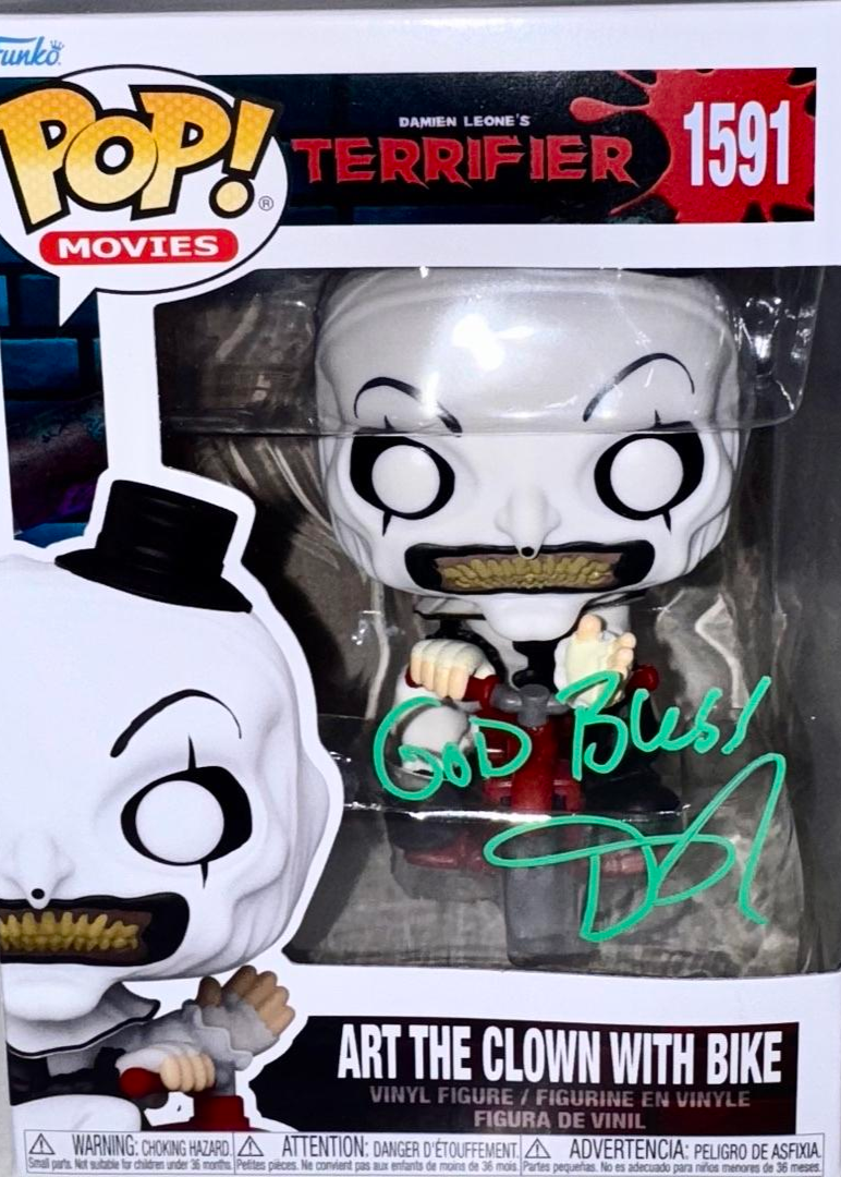 Daniel Roebuck Signed Funko Pop #1591 Art The Clown (Terrifier) - SWAU #02